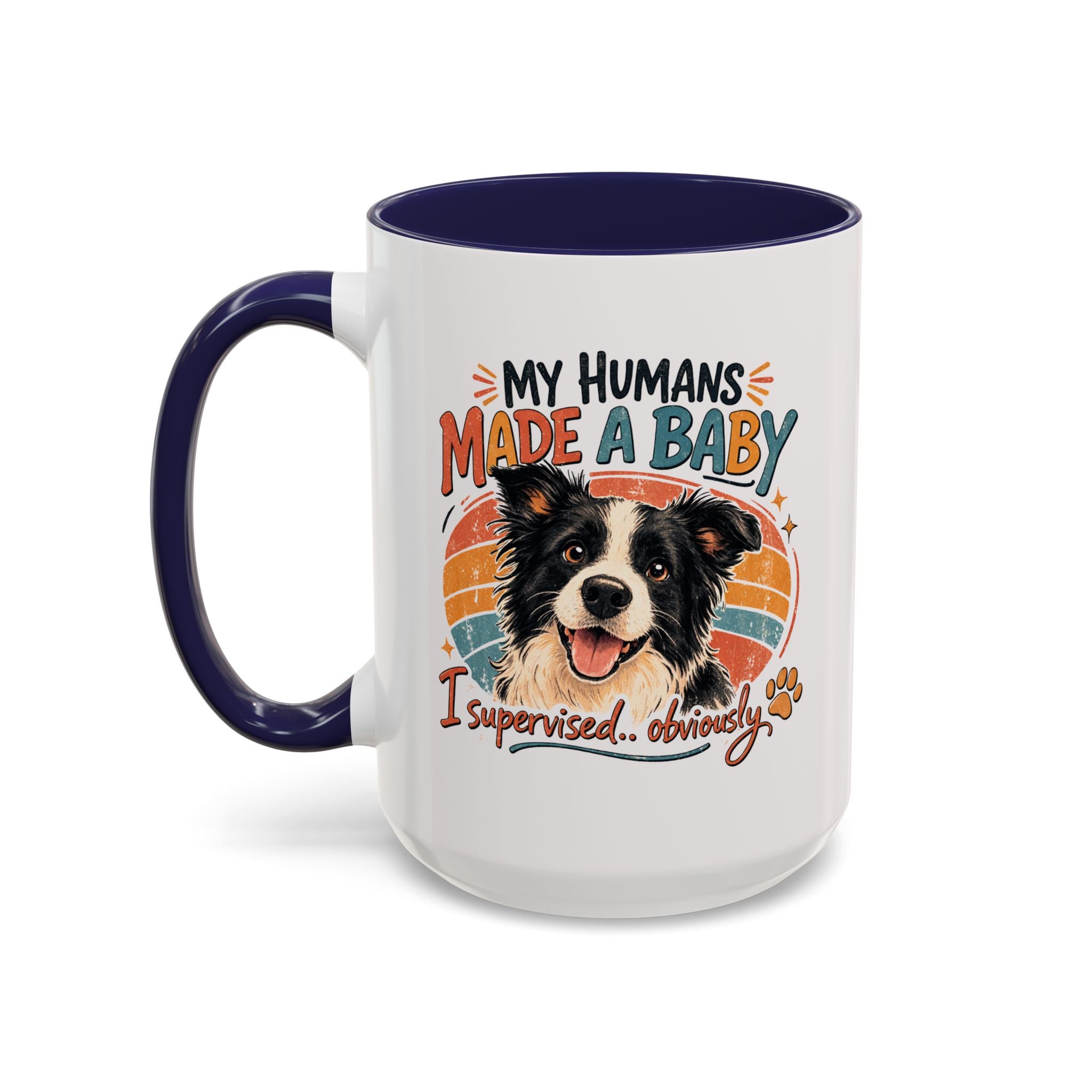 Accent Coffee Mug — Personalized "Pregnancy Announcement" Coffee Mug