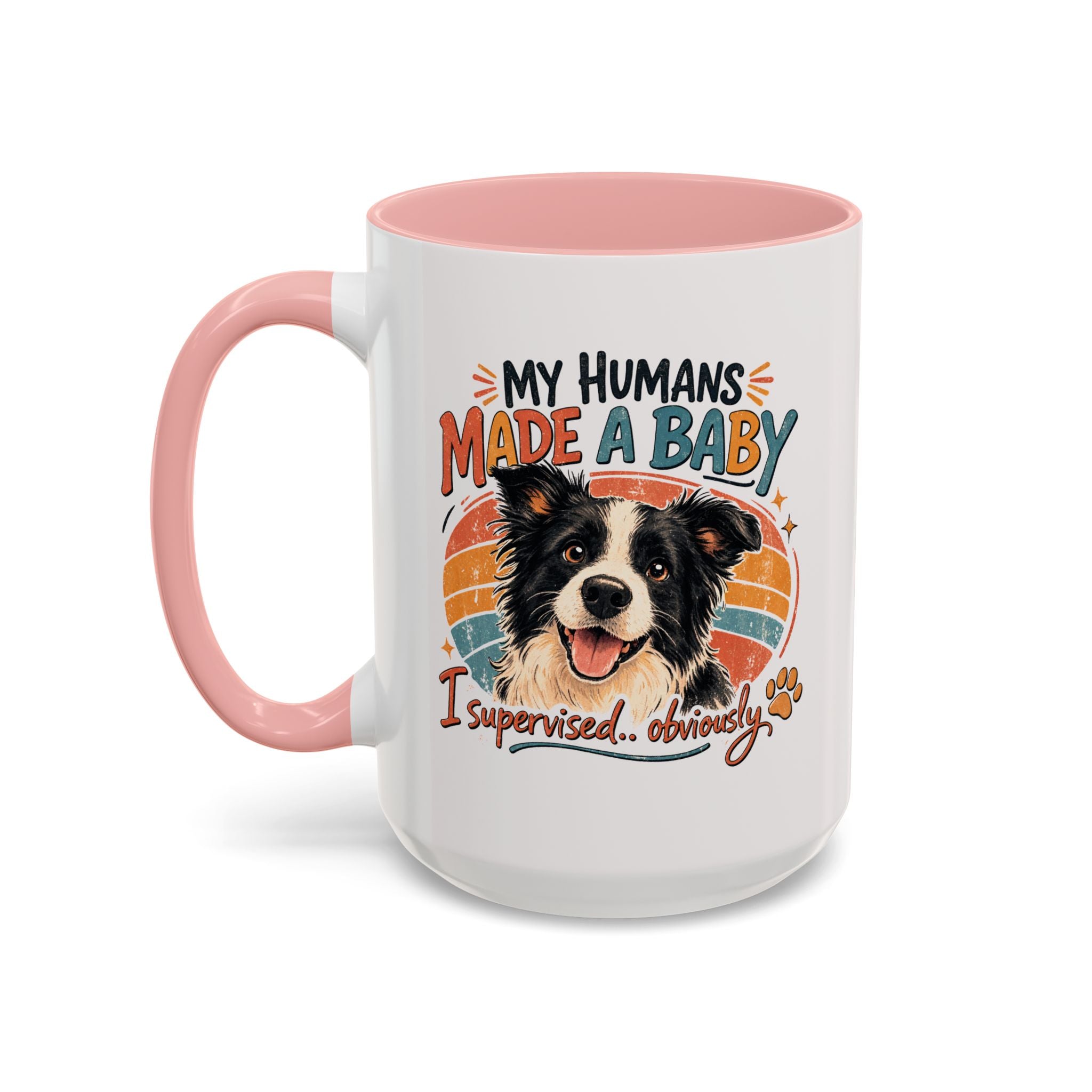 Accent Coffee Mug — Personalized "Pregnancy Announcement" Coffee Mug
