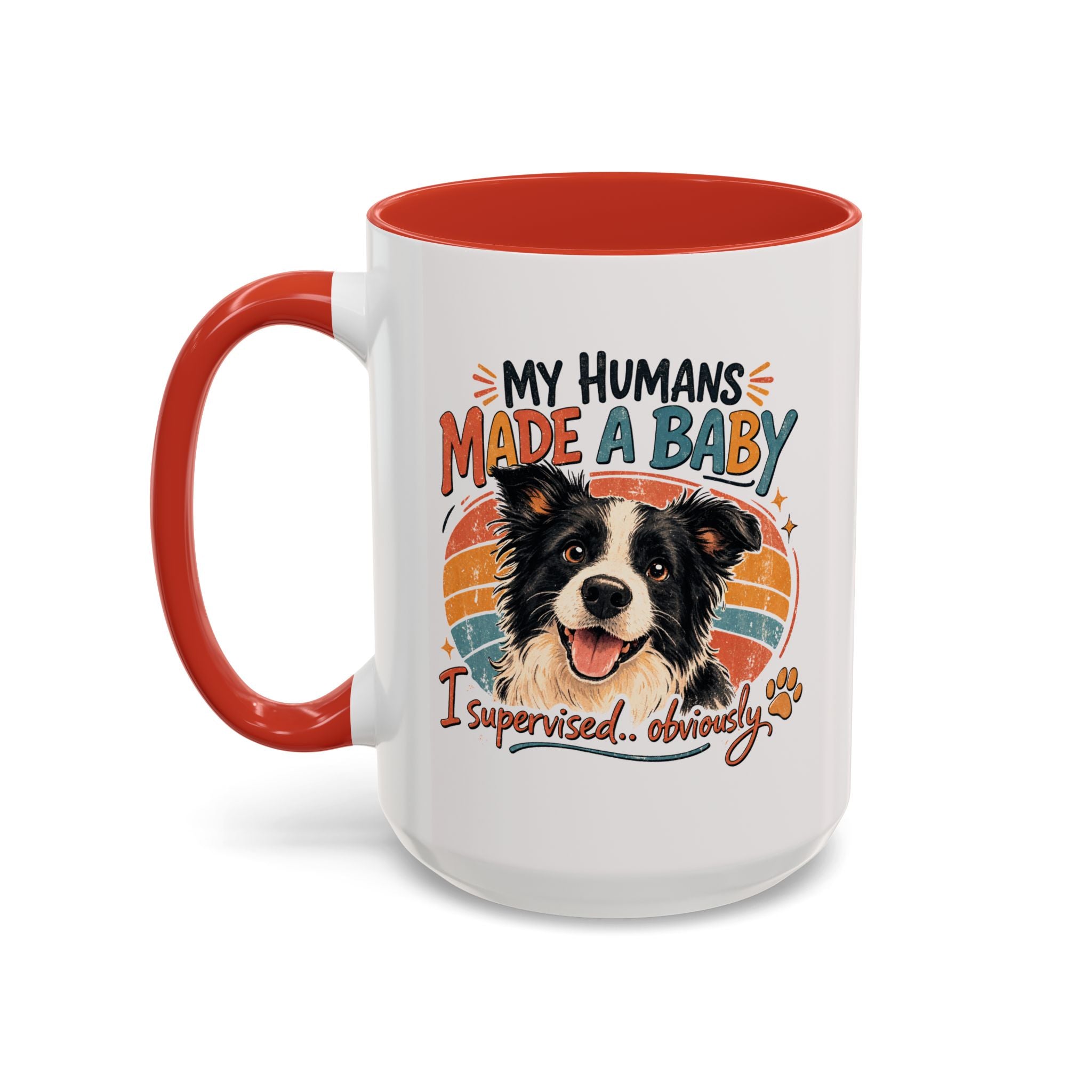 Accent Coffee Mug — Personalized "Pregnancy Announcement" Coffee Mug