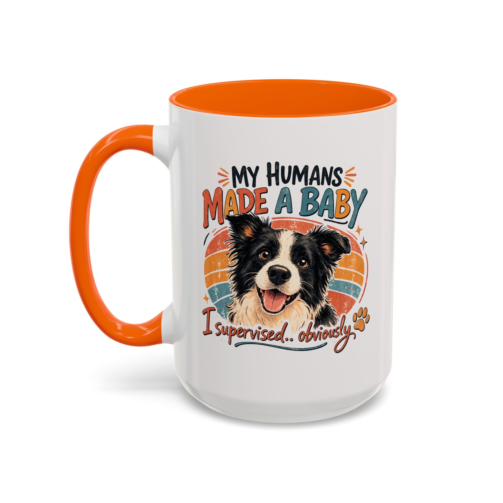 Accent Coffee Mug — Personalized "Pregnancy Announcement" Coffee Mug