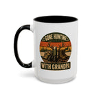Gone Hunting With Grandpa Mug — Personalized Gift for Grandpa