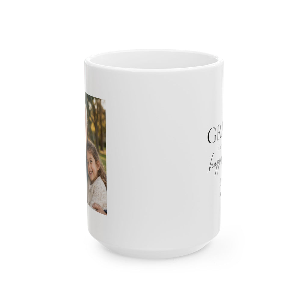 Grandpa The Heart of Our Happiest Memories Mug — Personalized Gift for Grandpa