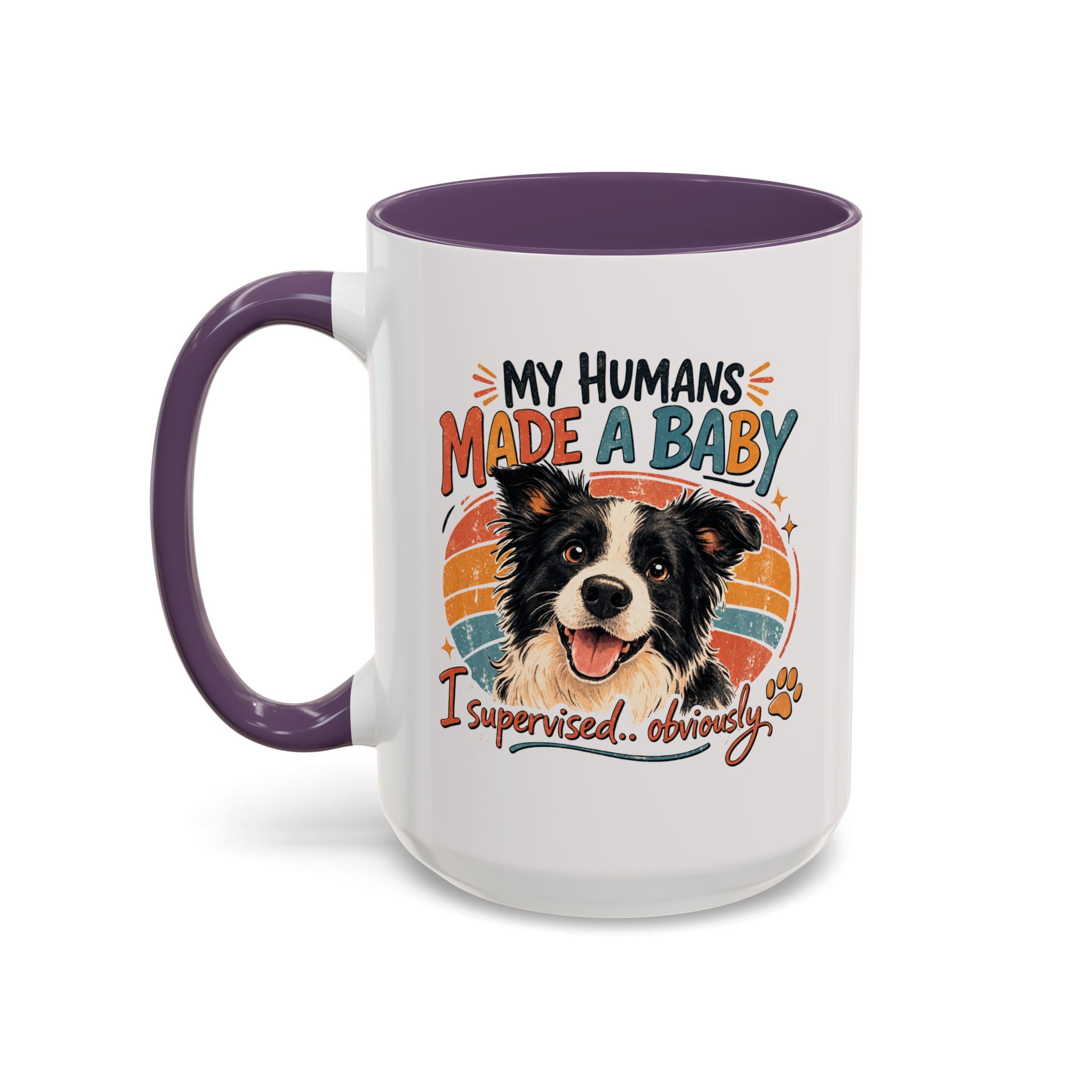 Accent Coffee Mug — Personalized "Pregnancy Announcement" Coffee Mug