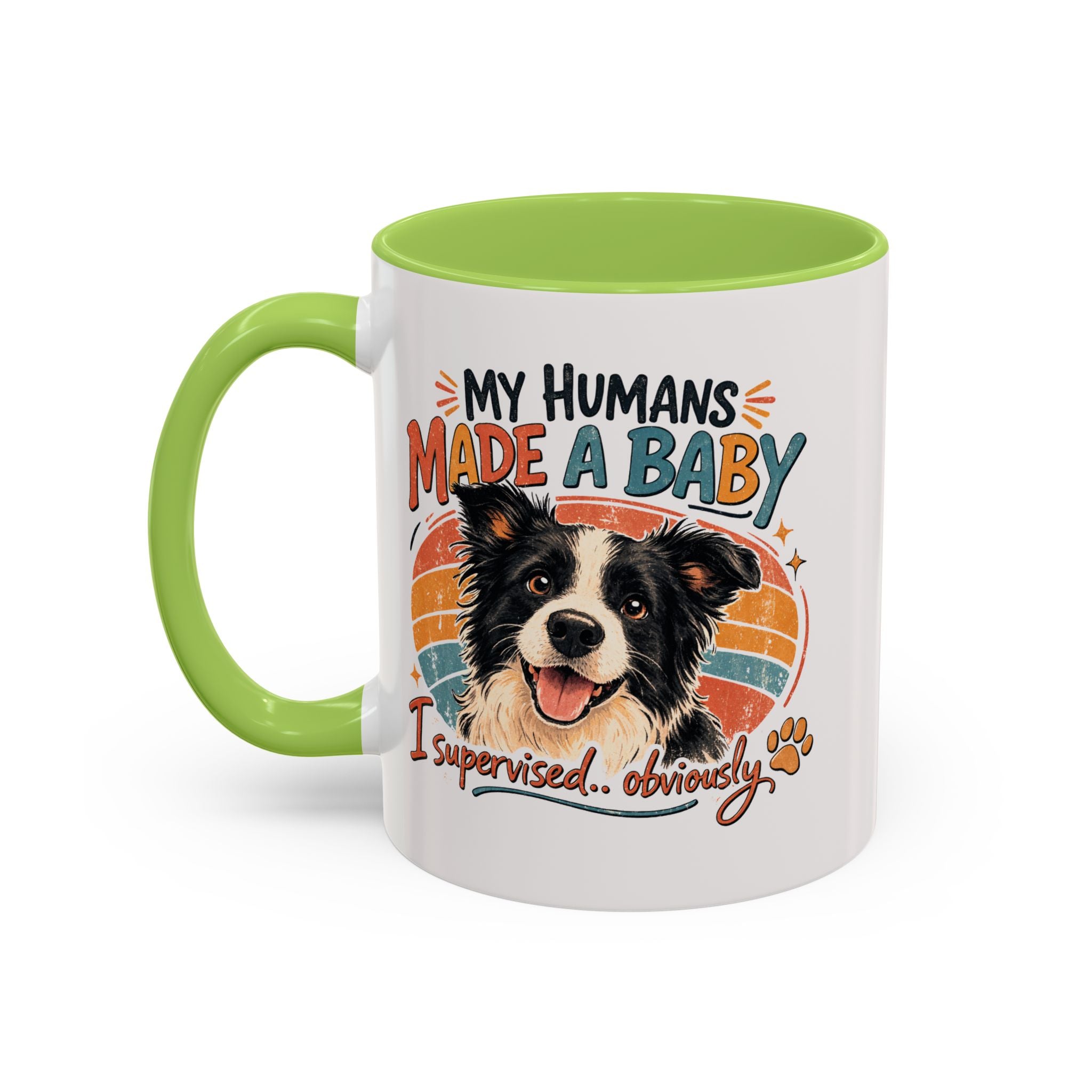 Accent Coffee Mug — Personalized "Pregnancy Announcement" Coffee Mug