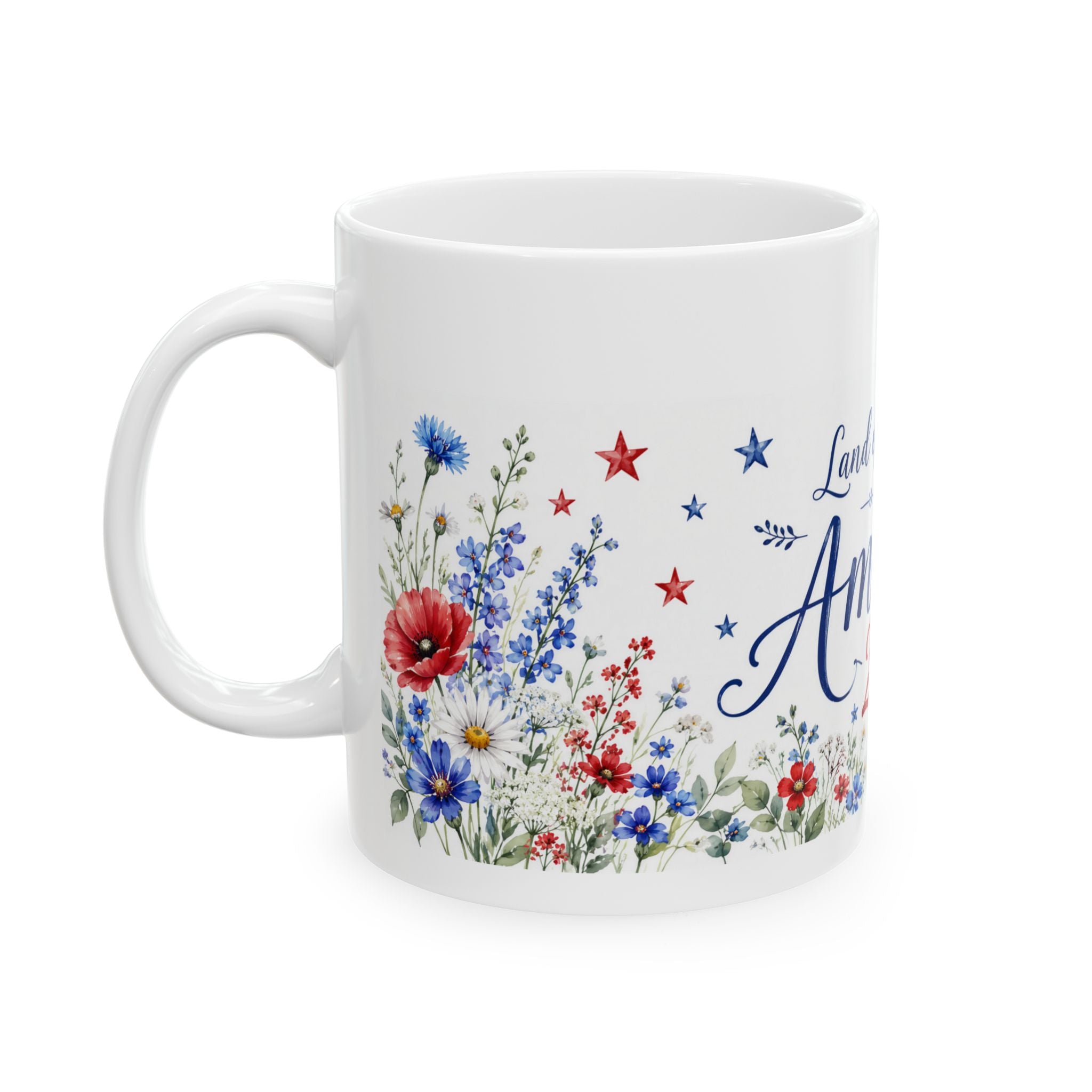 America 250 Mug — Land of the Free Patriotic Gift