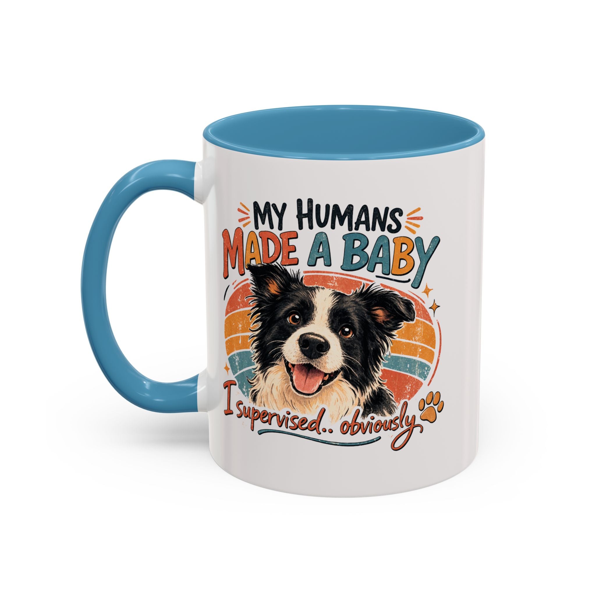 Accent Coffee Mug — Personalized "Pregnancy Announcement" Coffee Mug