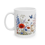 Custom name patriotic mug 11oz — vintage americana style printed on demand fast US shipping