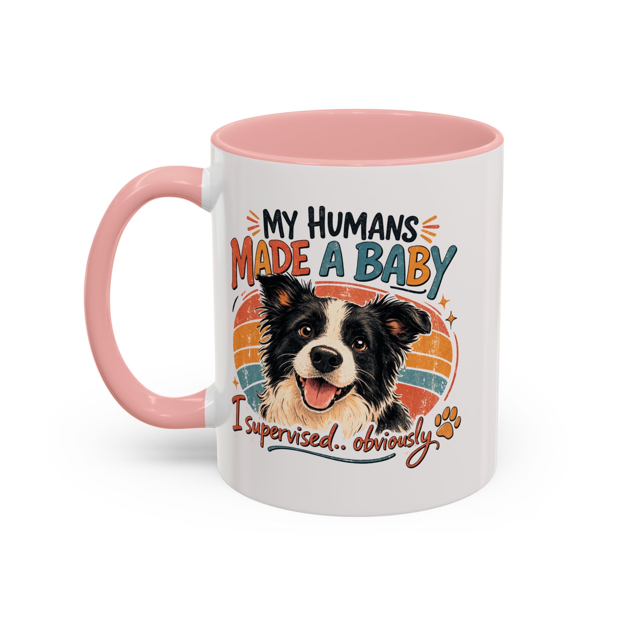 Accent Coffee Mug — Personalized "Pregnancy Announcement" Coffee Mug