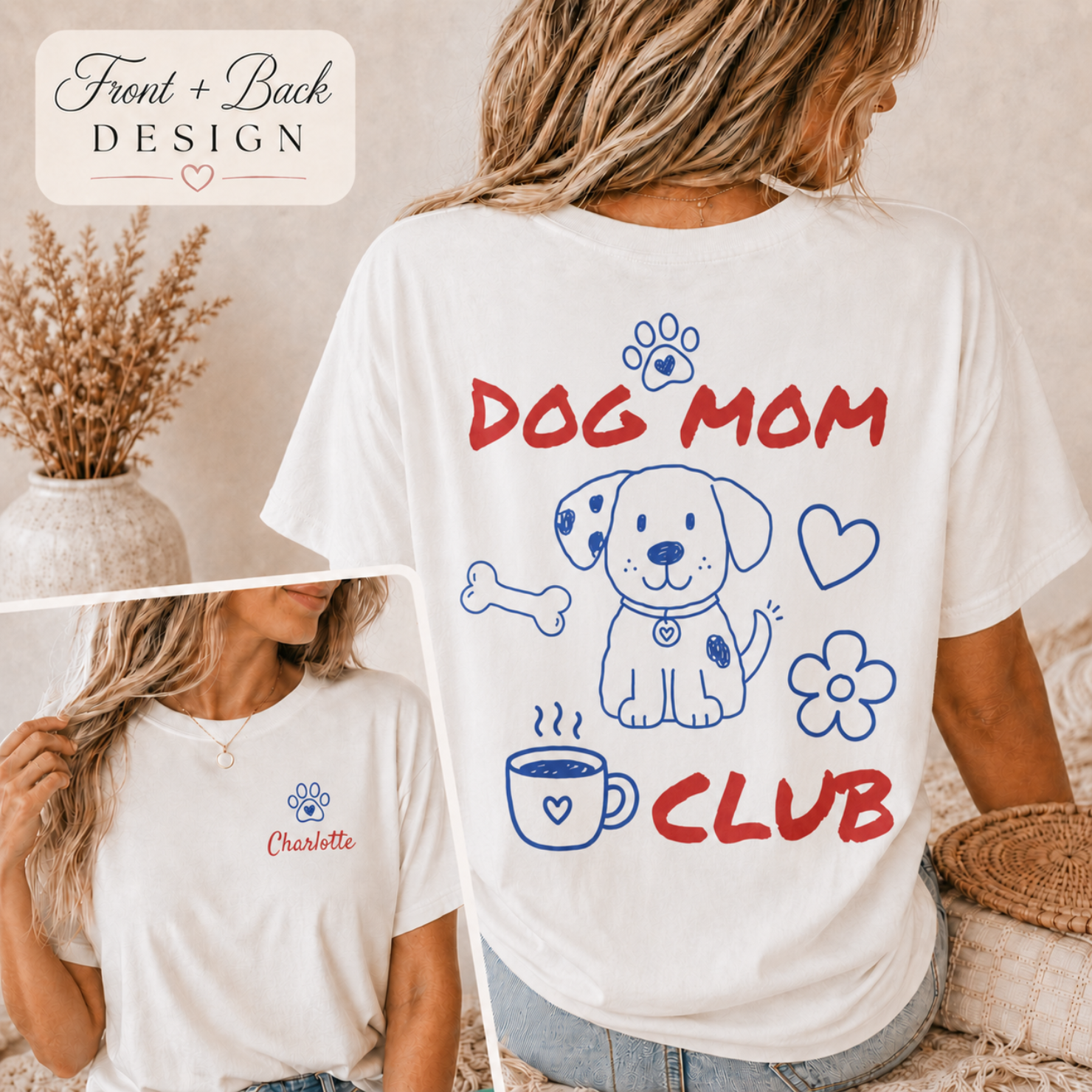 P001 - Dog Mom Club T-Shirt