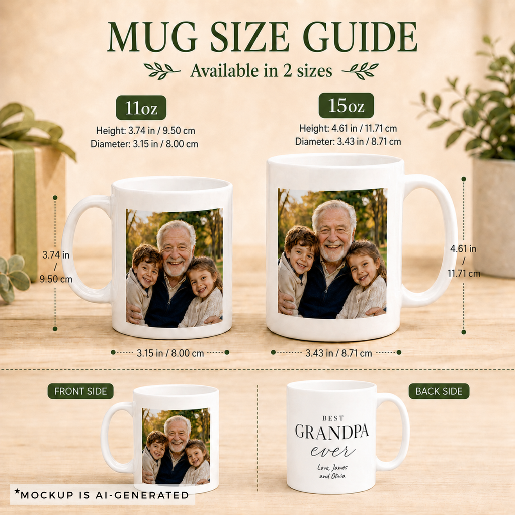 Best Grandpa Ever Mug — Personalized Gift for Grandpa
