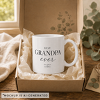 Grandpa mug with personalized names — unique gift for grandfather birthday or Father's Day