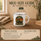 Gone Camping With Grandpa Mug — Personalized Enamel Camp Mug