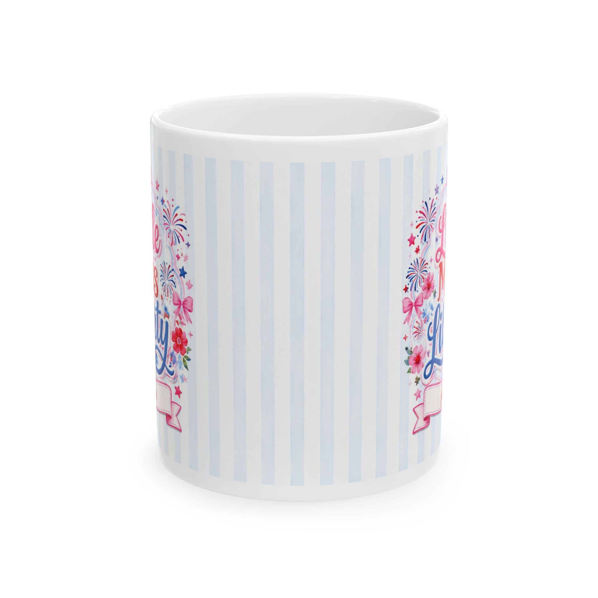 Personalized 4th of July Mug for Girls — Custom Name