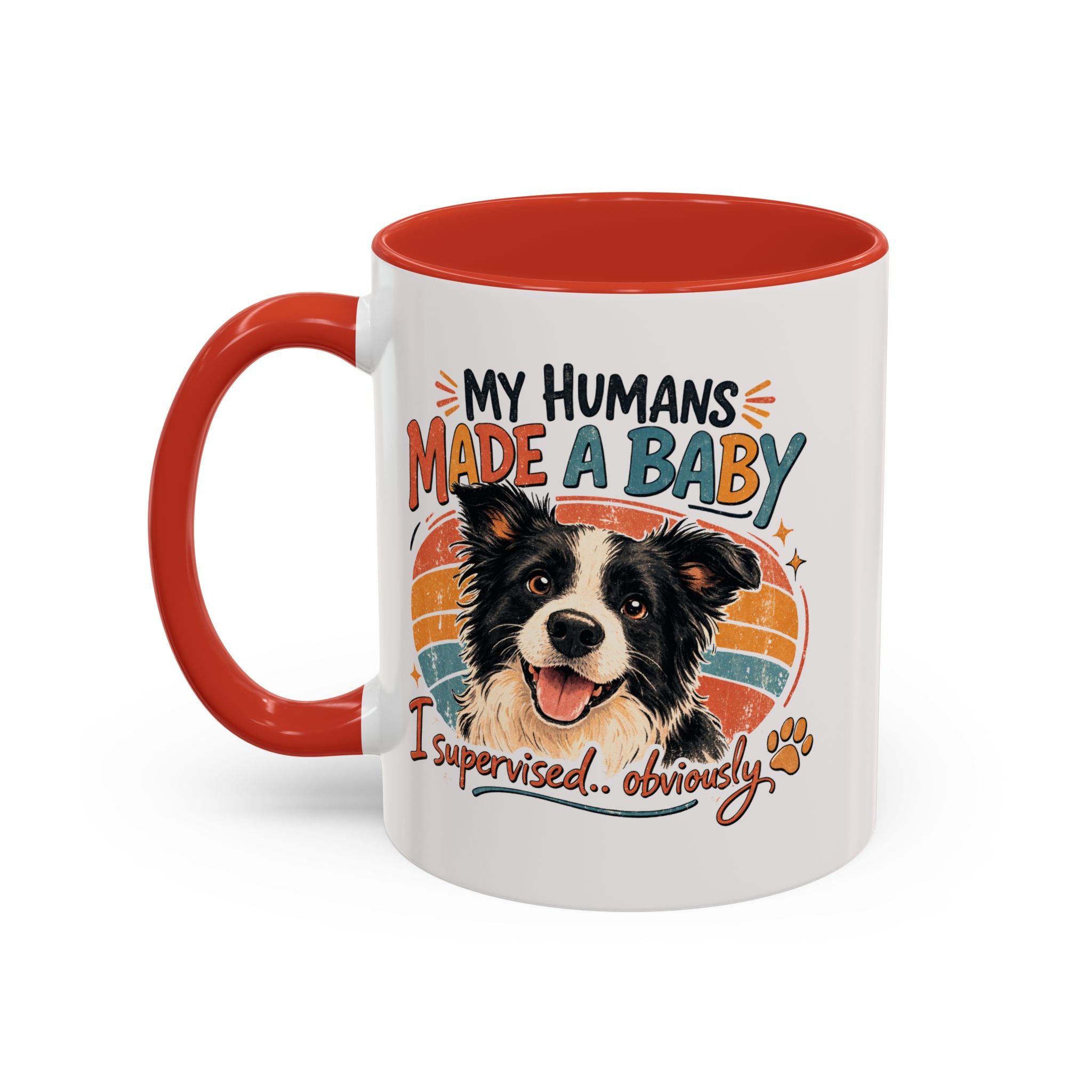 Accent Coffee Mug — Personalized "Pregnancy Announcement" Coffee Mug