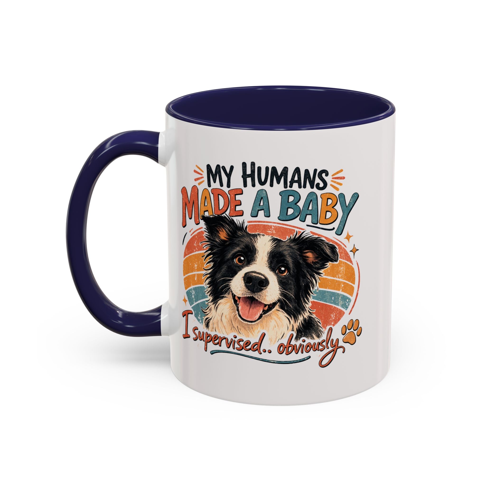 Accent Coffee Mug — Personalized "Pregnancy Announcement" Coffee Mug