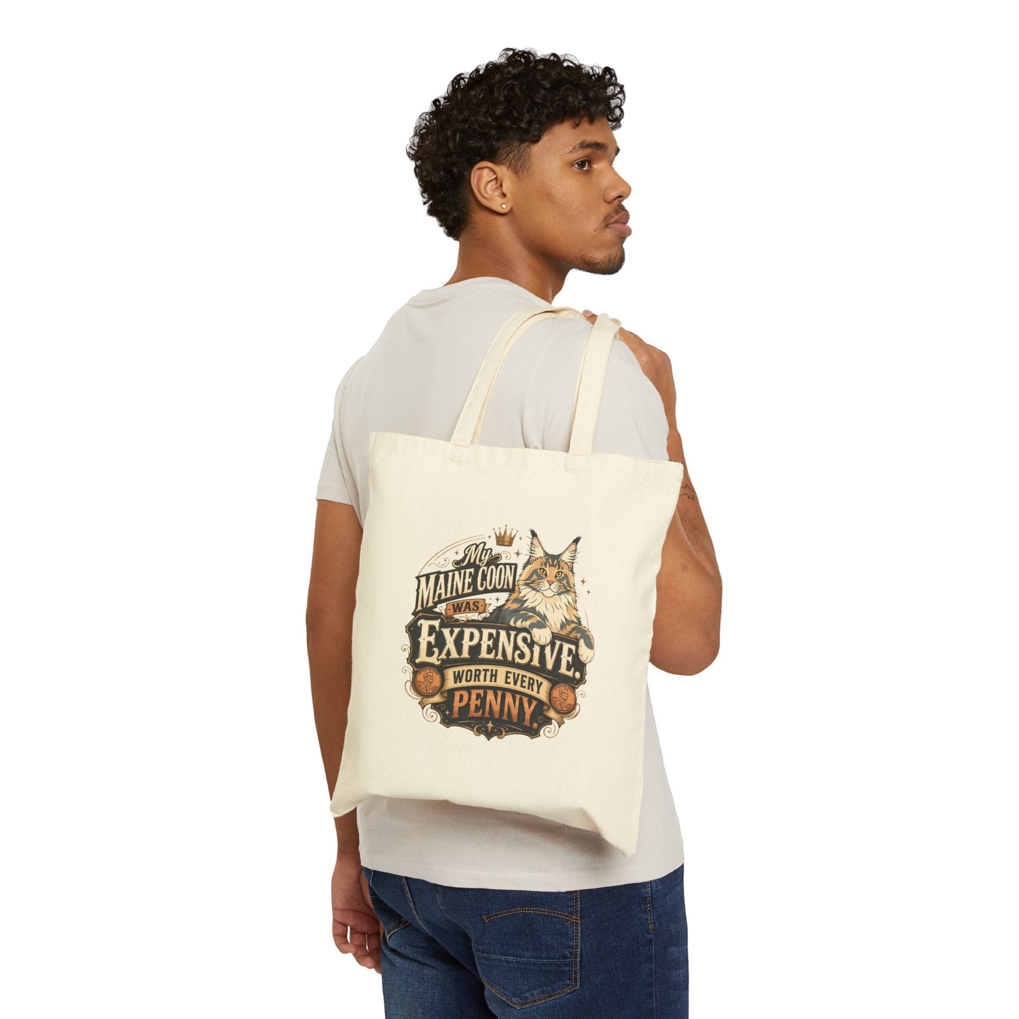 P047 Maine Coon Tote Bag