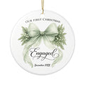 First Christmas Engaged Ornament — Personalized Keepsake