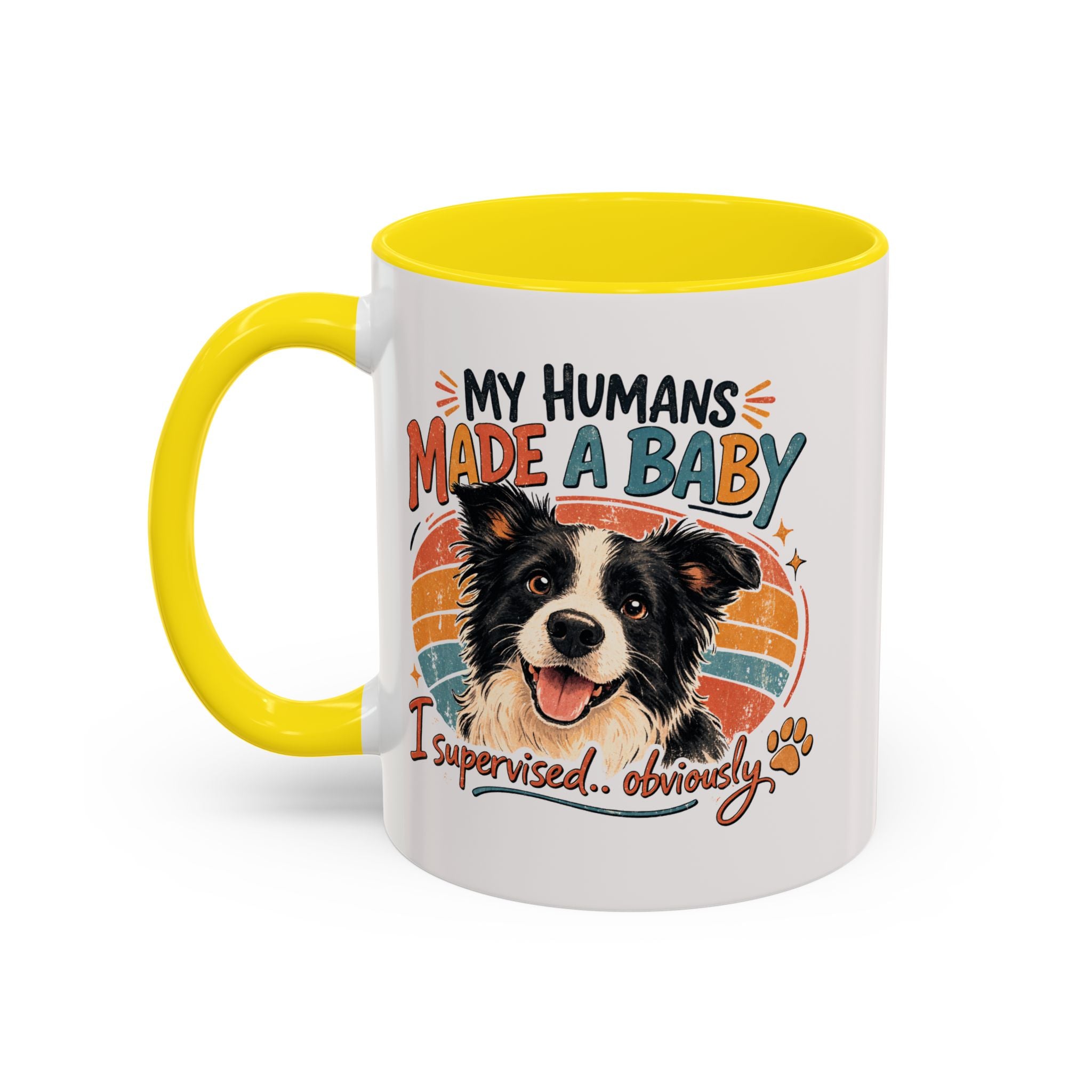 Accent Coffee Mug — Personalized "Pregnancy Announcement" Coffee Mug