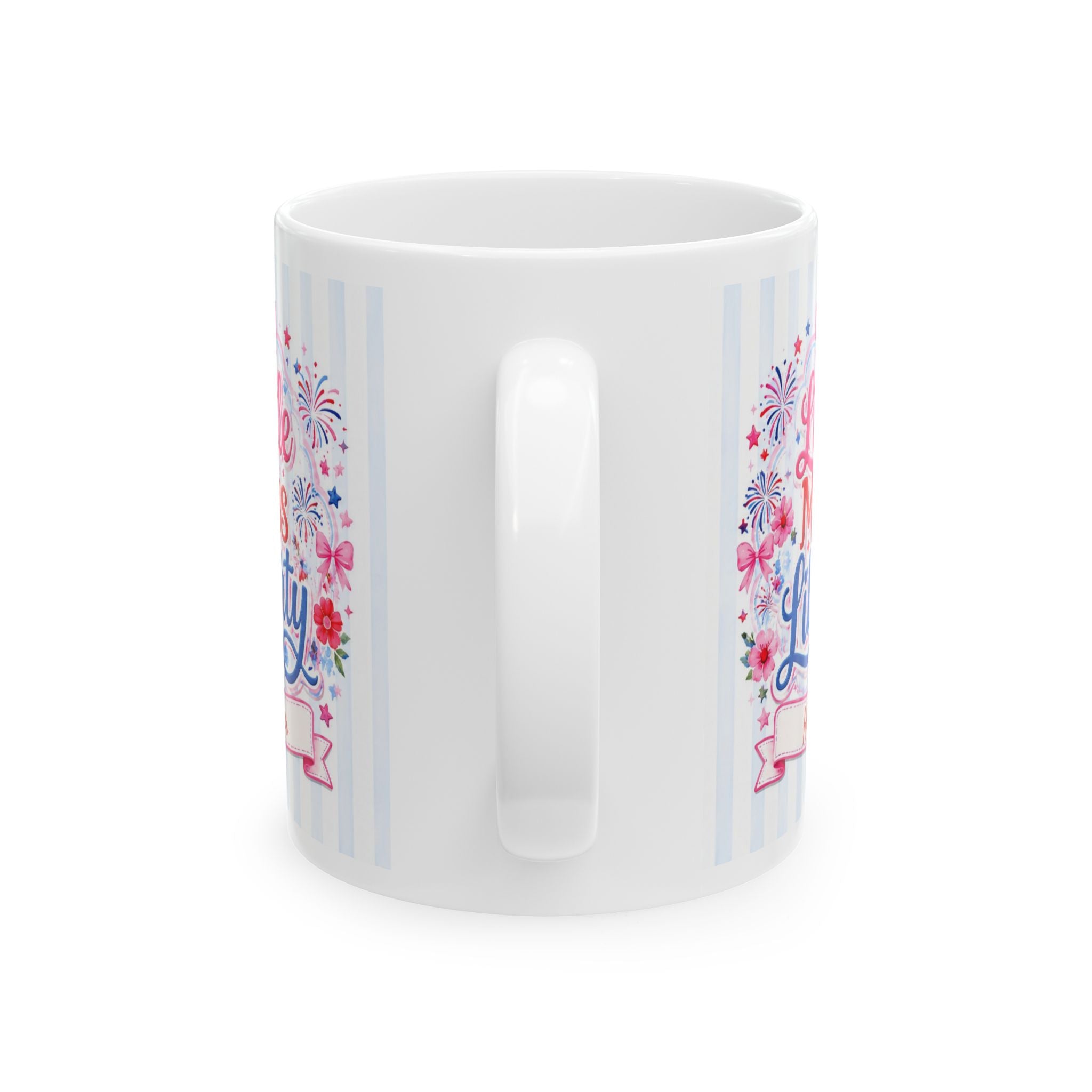 Personalized 4th of July Mug for Girls — Custom Name