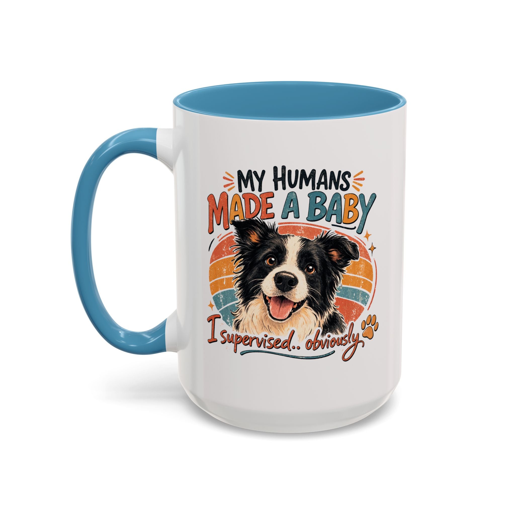 Accent Coffee Mug — Personalized "Pregnancy Announcement" Coffee Mug