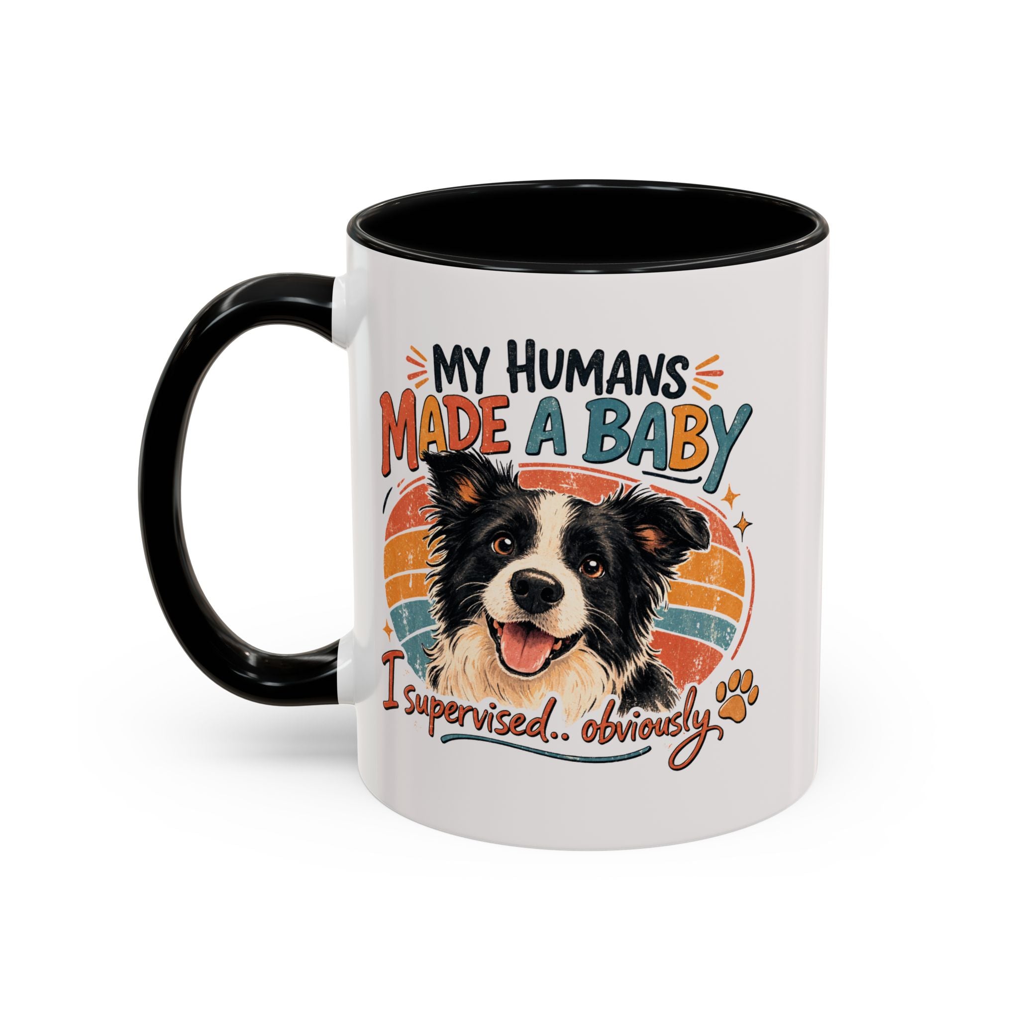 Accent Coffee Mug — Personalized "Pregnancy Announcement" Coffee Mug