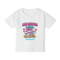 Big Sister Level Unlocked personalized shirt in white - pixel gaming design with cute controller bows baby bottle pixel hearts sparkles and custom name in teal