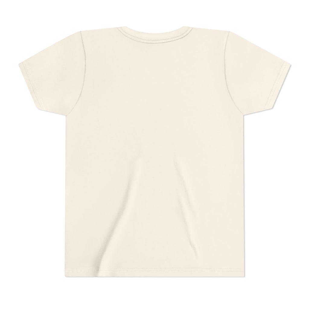 Girl Boss Club youth tee in white with purple stripe and yellow born to shine since design