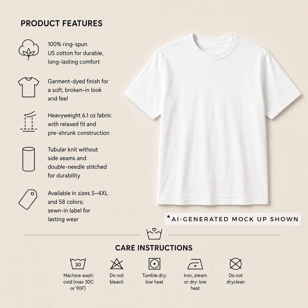 Ivory Comfort Colors 1717 Girl Dad Club tee — soft garment-dyed finish lifestyle shot