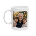 Our favorite memory keeper grandpa personalized mug, elegant typography front view 11oz
