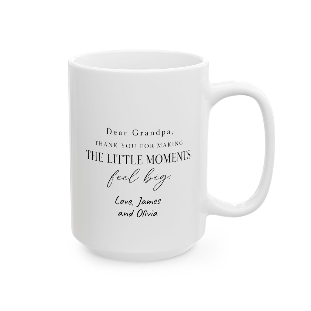 Personalized grandpa mug gift box ready to ship - custom ceramic mug for grandfather