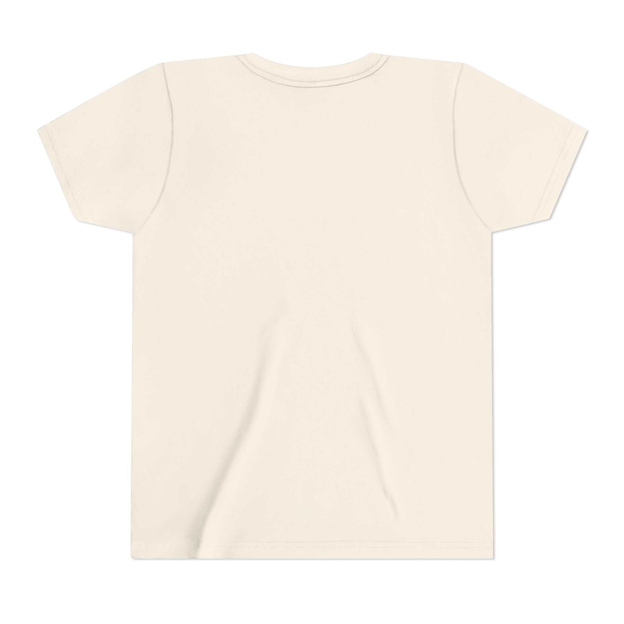 That Girl Club personalized kids shirt lifestyle shot — white youth tee worn by young girl