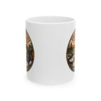 Uncle golf gift mug 11oz - vintage badge pregnancy reveal with Est 20XX personalization